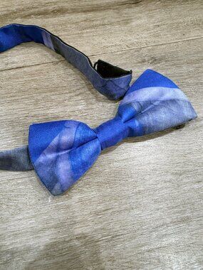 Vivienne Westwood's signature distressed Union Jack print bow tie